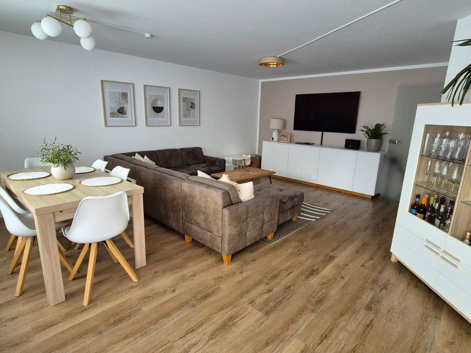 3-Zimmer-Maisonette-Wohnung mit großem Balkon, Küche und Garage in Neudenau 