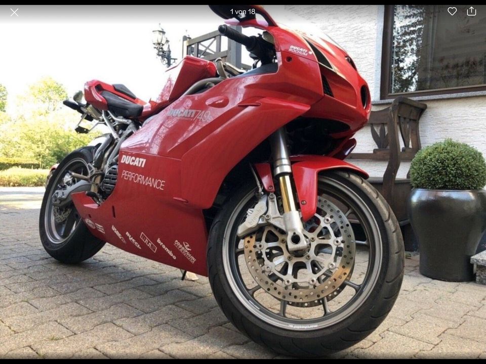 Ducati 749S Testastretta Original 9200km Zahnriemen neu in Sankt Augustin