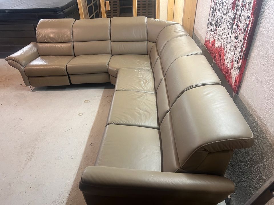 Elektrische Leder Couch - Sofa in Bruchsal