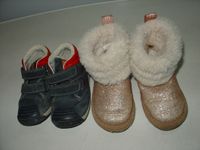 2 Paar Kinder Marken Schuhe GEOX hohe Sneaker+Glitzer Boots Gr.24 Bayern - Augsburg Vorschau