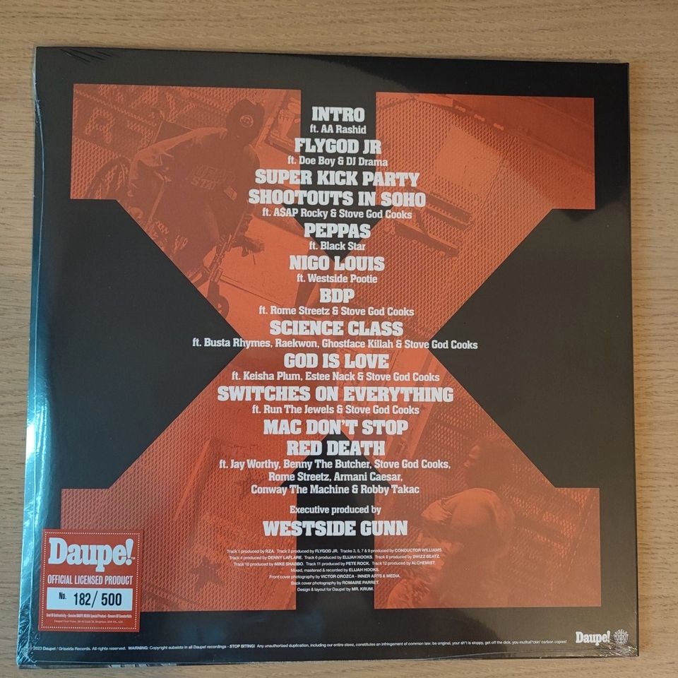 Limited Edition 12" Doppel-Vinyl Schwarz - Westside Gunn in München