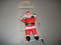 Weihnachtsmann auf Leiter 48 LED Lichter Warmweiß 8 Funktionen. Krummhörn - Pewsum Vorschau
