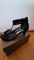Tamaris Sandalette schwarz/gold Gr.39 neuwertig Bayern - Landshut Vorschau