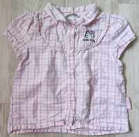 Shirt / Hemd - kurzarm - Gr. 86/92 - H&M - Rosa-Weiß - Kariert Sachsen-Anhalt - Elsteraue Vorschau