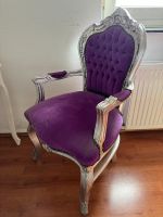 Stuhl Thron Sessel Retro Vintage Barrock Samt Lila Dortmund - Innenstadt-West Vorschau