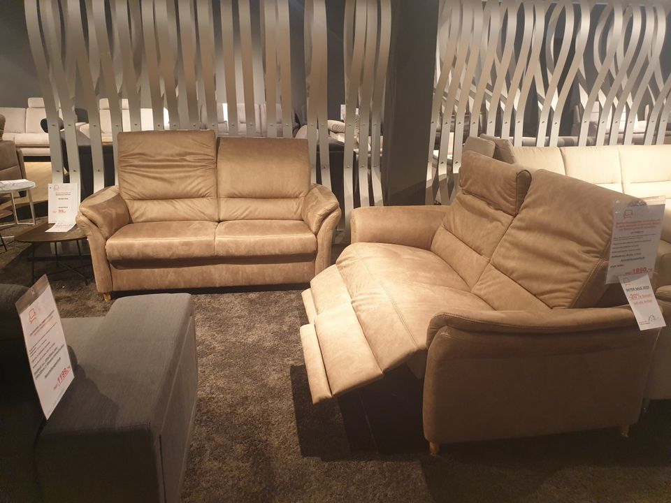 NEU Couchgarnitur Sofas 2x 2,5 Sitzer mit 2x Motor Relaxsitz %%% in Gescher