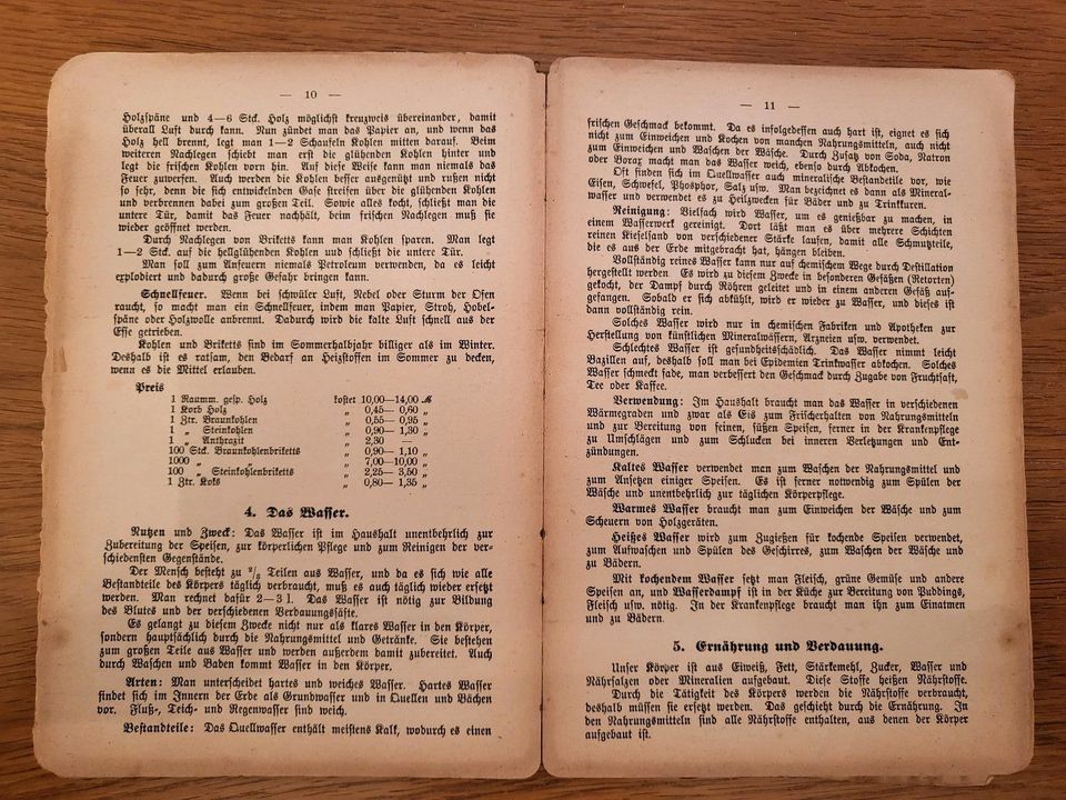 Lehrbuch für den Koch- und Haushaltungs - Unterricht 1914 in Leipzig