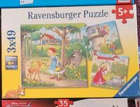 Puzzle Ravensburger OVP 3x49 Teile Rotkäppchen Wolf Märchen ab 5 Dresden - Cossebaude Vorschau
