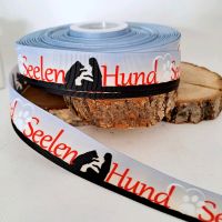 Ripsband 25 mm Seelenhund Band Borte Webband Hund Hessen - Edertal Vorschau