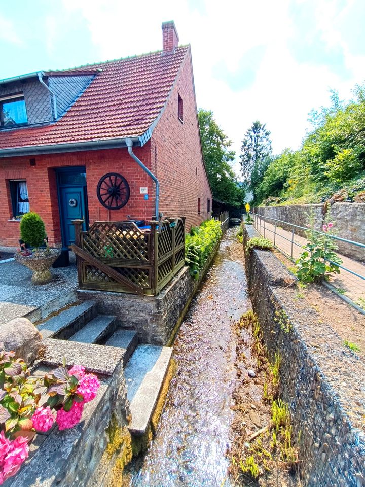 Ein/Zweifamilien (Handwerker) Haus direkt am Wasser o. Neubau DHH in Laer