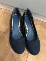 Wie neu van der laan Ballerinas mit Keilabsatz Wildleder 39 blau Hessen - Schmitten Vorschau