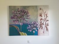 Bild Allium auf Leinwand Kunstdruck türkis lila 118 x 90 x 3 cm Kr. Dachau - Dachau Vorschau