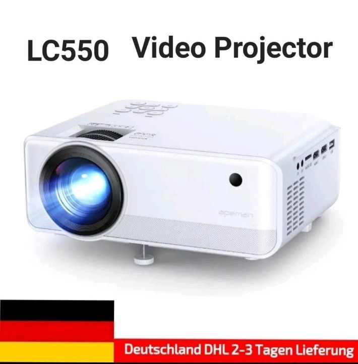 Apeman Wifi Wireless Mini LED Projektor LC550 Heimkino Beamer HD in Hamburg