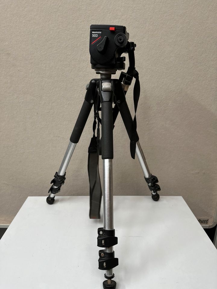 Manfrotto MVH500AH, 503 Flüssigkeitskopf+ Stativ Velbon + Tasche in Frankfurt am Main