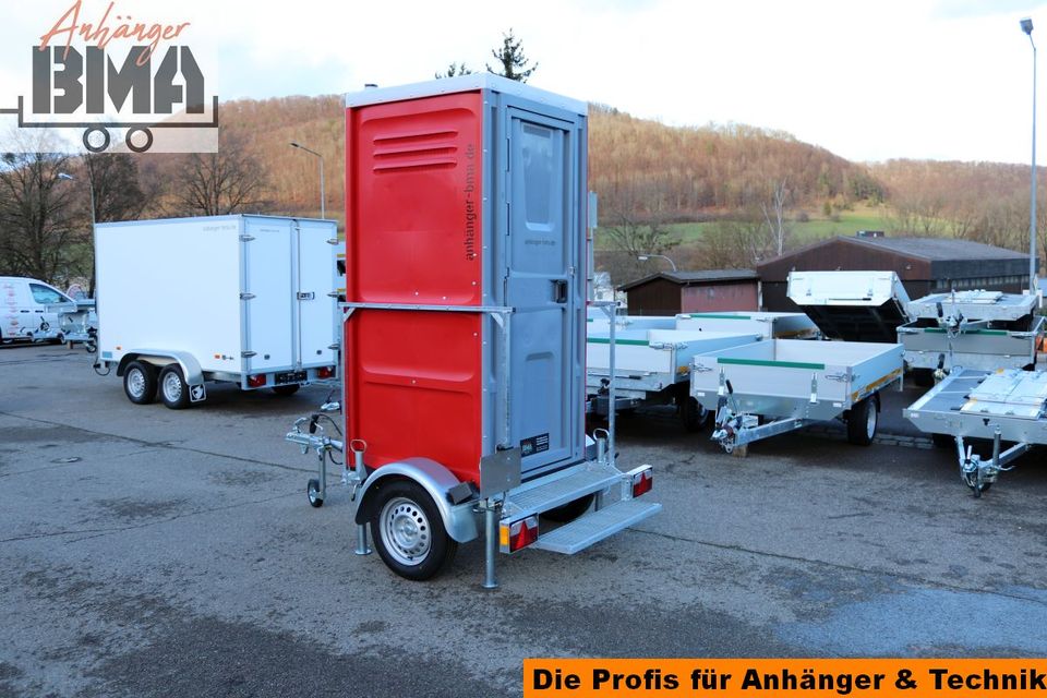 Anhänger BMA TO1 das mobile Baustellen WC Bautoilette made by BMA in Mühlhausen im Täle