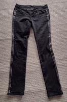 Nietenhose Jeans silber 38 Melrose Bikerhose Hose Sachsen-Anhalt - Wiederstedt Vorschau