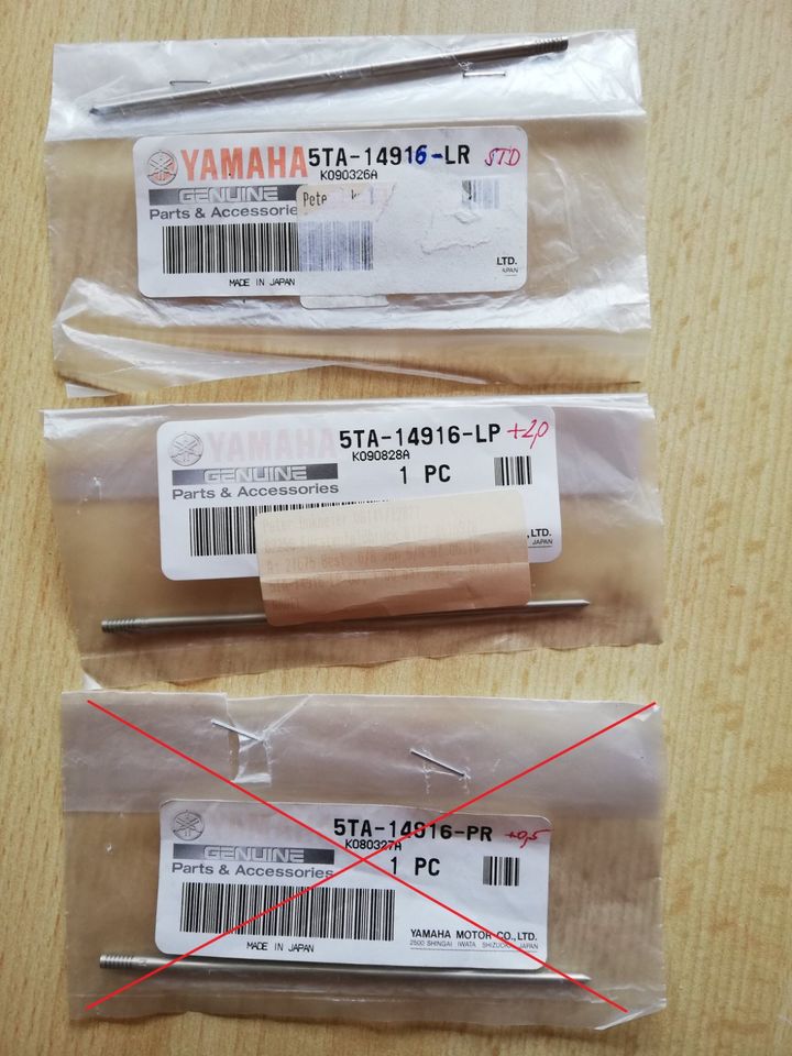 Keihin FCR Vergaser Nadel Hauptdüsen YAMAHA YZF 426 450 5TA-14916 in Schnaittach