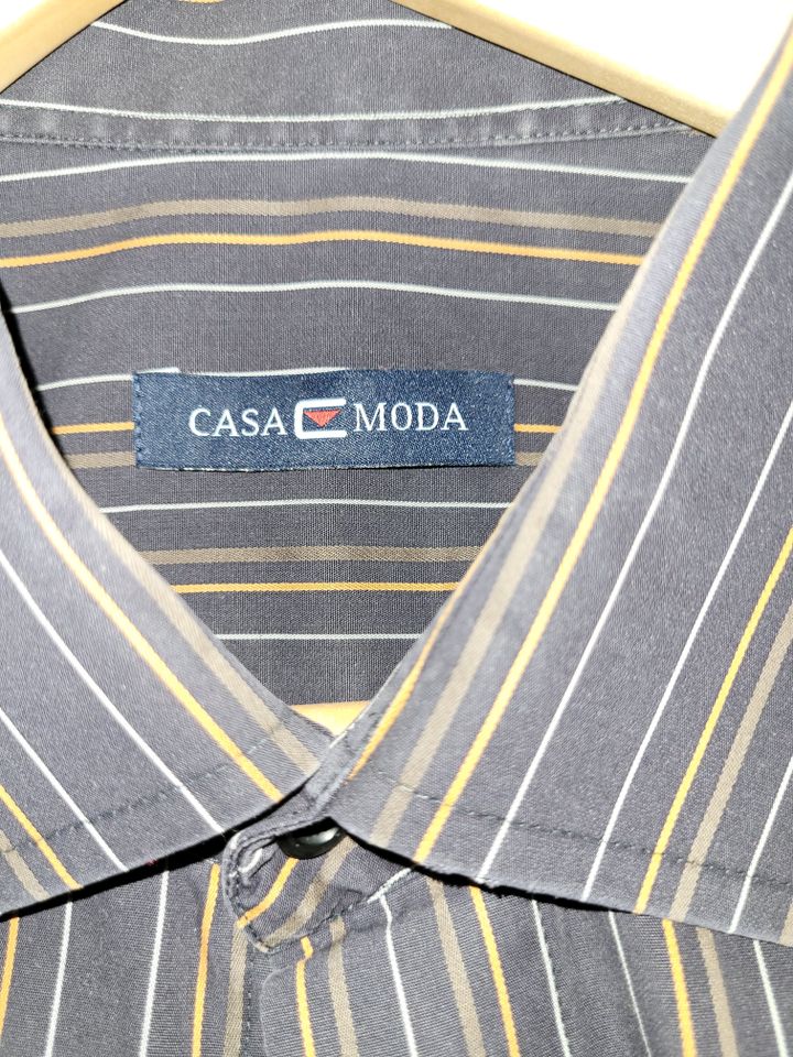 Schönes Hemd von Casa Moda Gr.3XL in schwarz/braun, gestreift.Top in Winden