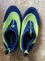 Badeschuhe Strandschuhe blau- gelb Größe 35 Bayern - Bruckmühl Vorschau