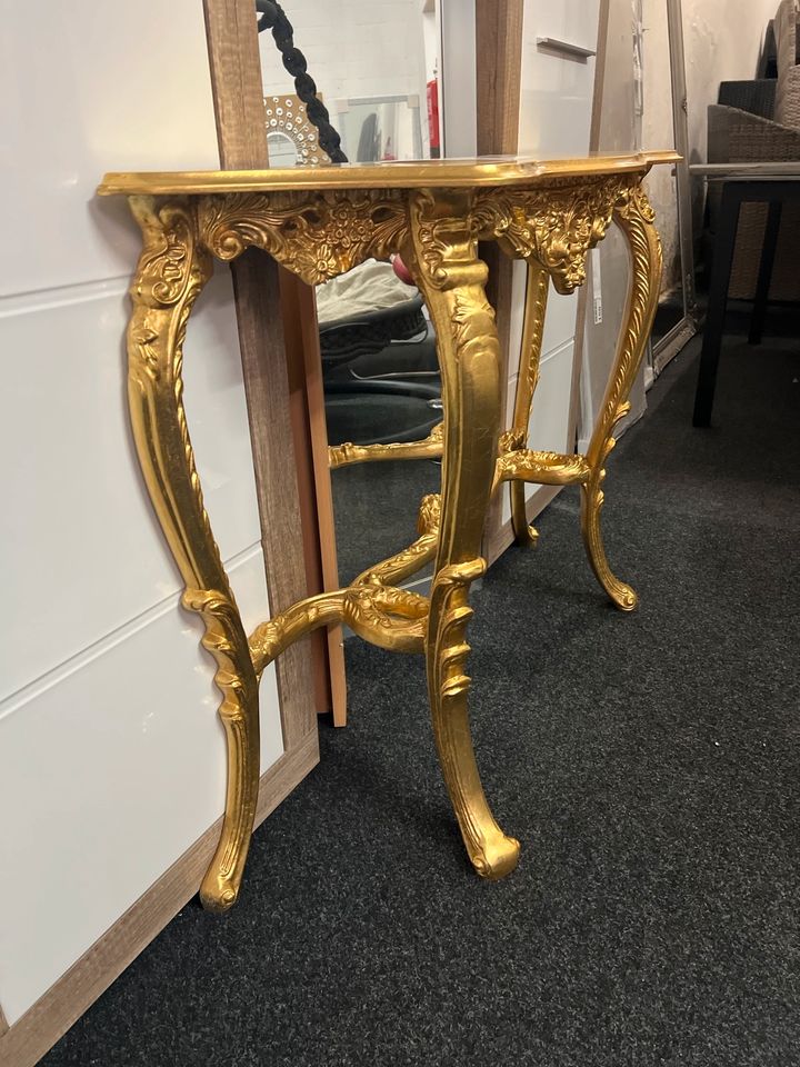 Konsolentisch Barock Tisch Beistelltisch Gold Möbel UVP 949€ in Alsfeld
