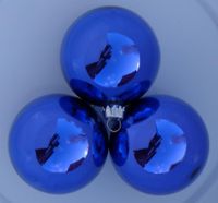 Christbaumschmuck Weihnachtsbaumschmuck 3 Kugeln 6cm blau Berlin - Hohenschönhausen Vorschau