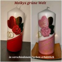 Hochzeitskerze Hochzeit Wedding Heirat Ehering Rosen Herz Standes Bayern - Reichertsheim Vorschau