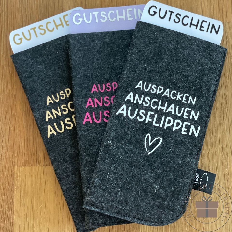 Neu Gutscheinverpackung Geschenkverpackung Weihnachtsgeschenk in Tholey