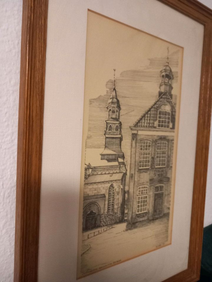 Antikes Lithographie Ootmarsum Raadhuis Stadhuis in Neuwied