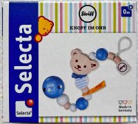 Steiff Bär Selecta Knopf Ohr Schnullerkette blau Babyspiel 64303 Bayern - Salgen Vorschau