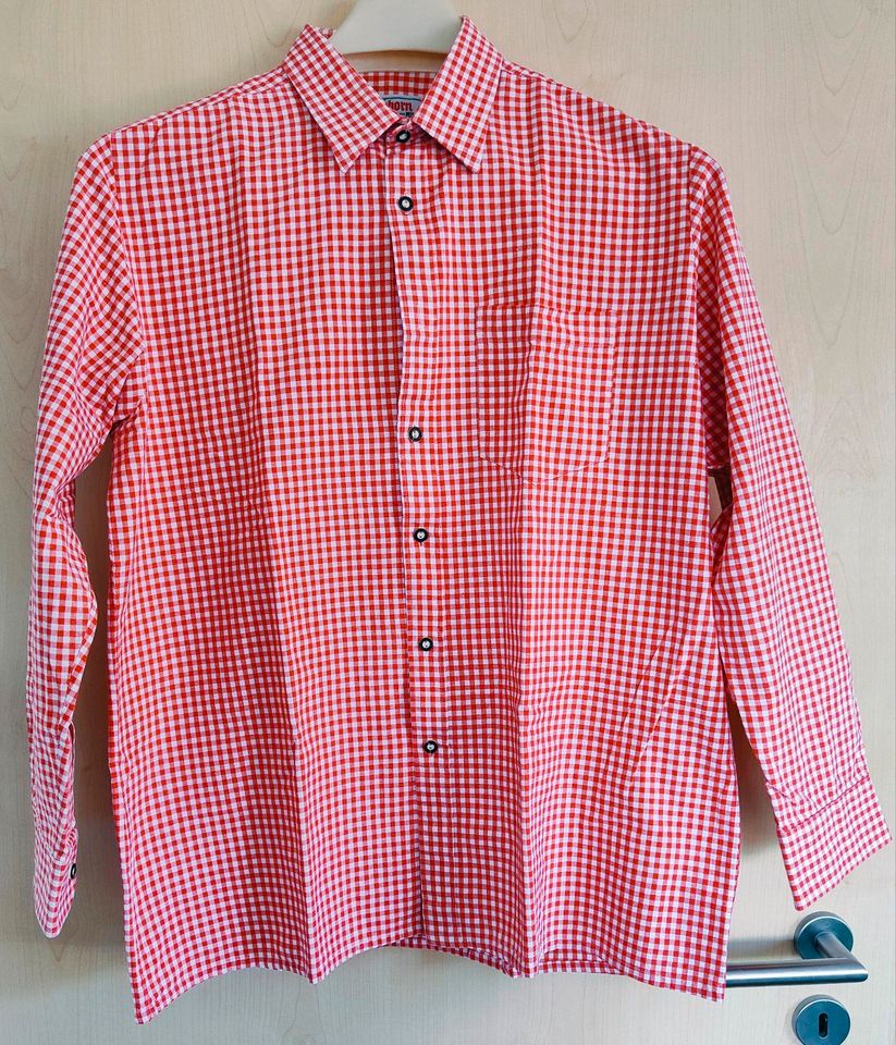 Alphorn Trachtenhemd L Herrenhemd Hemd rot Trachtenmoden in Marktoberdorf