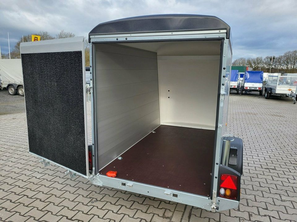 Böckmann Aluminium Koffer Anhänger KT-PB-AL 2513/135 F + Rampe in Uplengen
