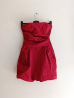 Swing Ballon Mini Kleid rot Cocktail schulterfrei trägerlos  München - Moosach Vorschau