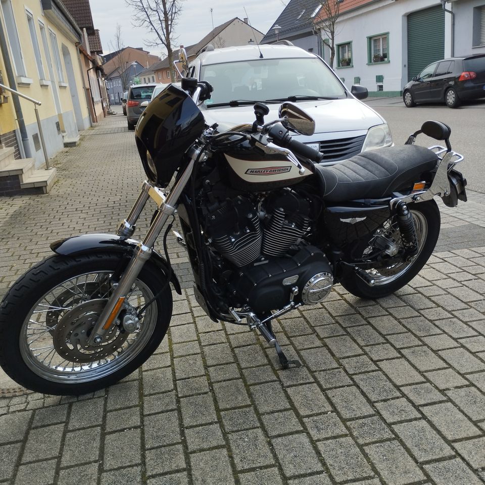 Harley Davidson Sportster Roadster XL 1200 R mit Koffer in Oberhausen-Rheinhausen