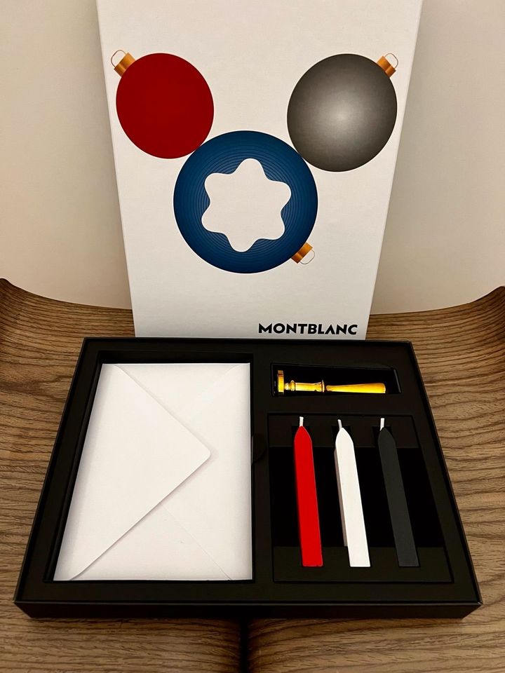 Orig. Montblanc Stempel Wachs Siegel Set Briefsiegel Neu mit OVP Wachssiegel Wachsstempel Siegelwachs Geschenk Set 4070806 Lifestyle Händler DHL Echt Neuw in Igel