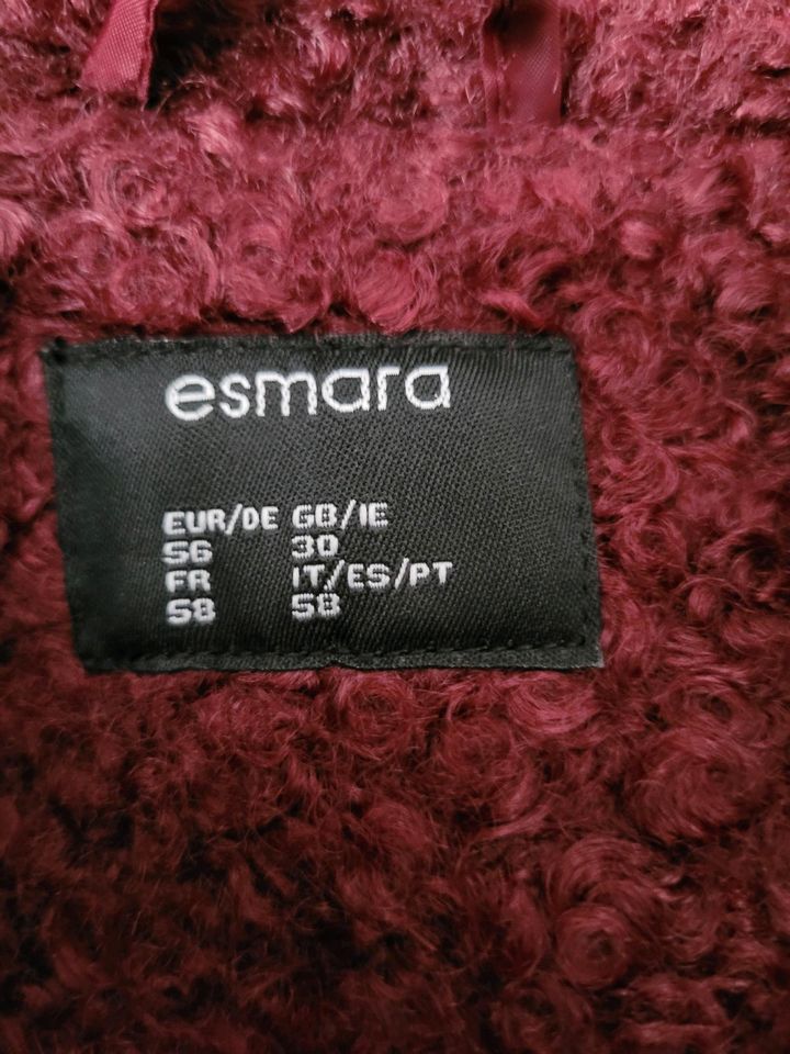 ❣️ ESMARA Kurzmantel Bouclé Mantel Bordeaux 50 52 54 56 NEU ❣️ in Frankfurt am Main