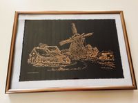 Bild auf dünner Kupferplatte im Rahmen • 70er Jahre  • Vintage Niedersachsen - Rastede Vorschau