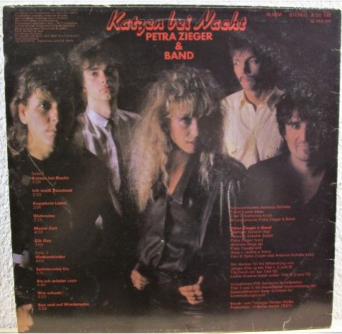 Petra Zieger & Band - Katzen bei Nacht  Amiga 8 56 198 LP Vinyl in Löbau