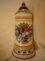 Bierkrug mit Zinndeckel, reiche Ornamentik Bayern - Immenstadt Vorschau