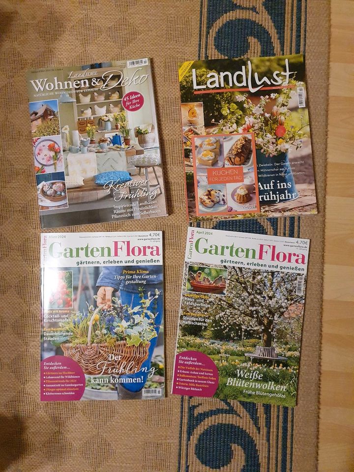 Zeitschriften Landlust Gartenflora aktuell März/April in Dresden