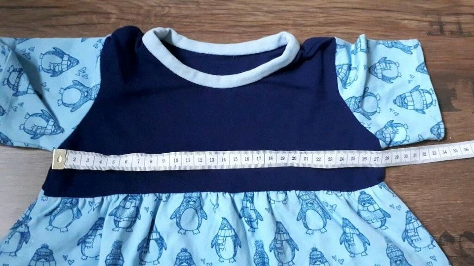 ♡♡♡ Kleid Selfmade Gr. 86/ 92 Handmade Pinguine neuw. ♡♡♡ in Weischlitz