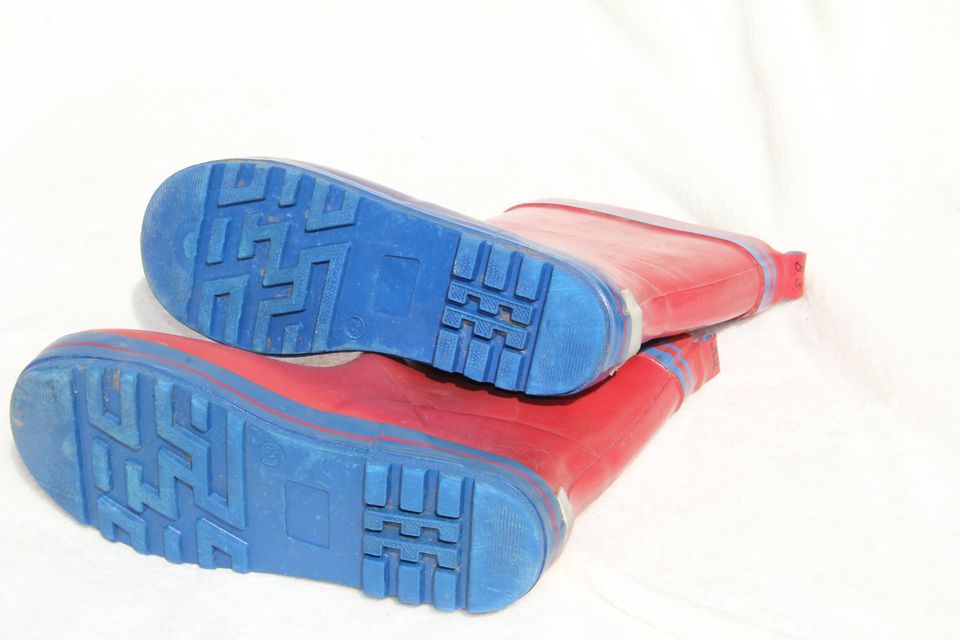 Gummistiefel rot-blau Größe 33 in Au