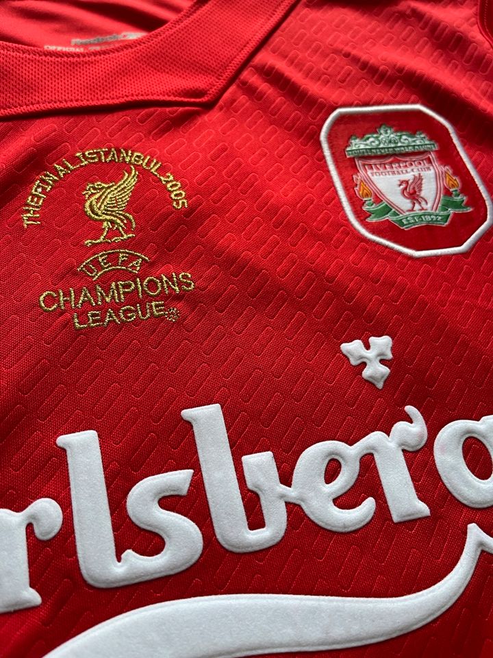 Gerrard Gr. L FC Liverpool UCL Final 2005 Retro Fussballtrikot in Jestetten