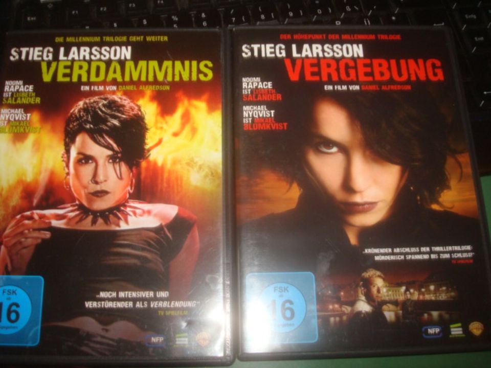 2 DVD Millenium Trilogie - Stieg Larsson - Verdammnis / Vergebung in Velbert