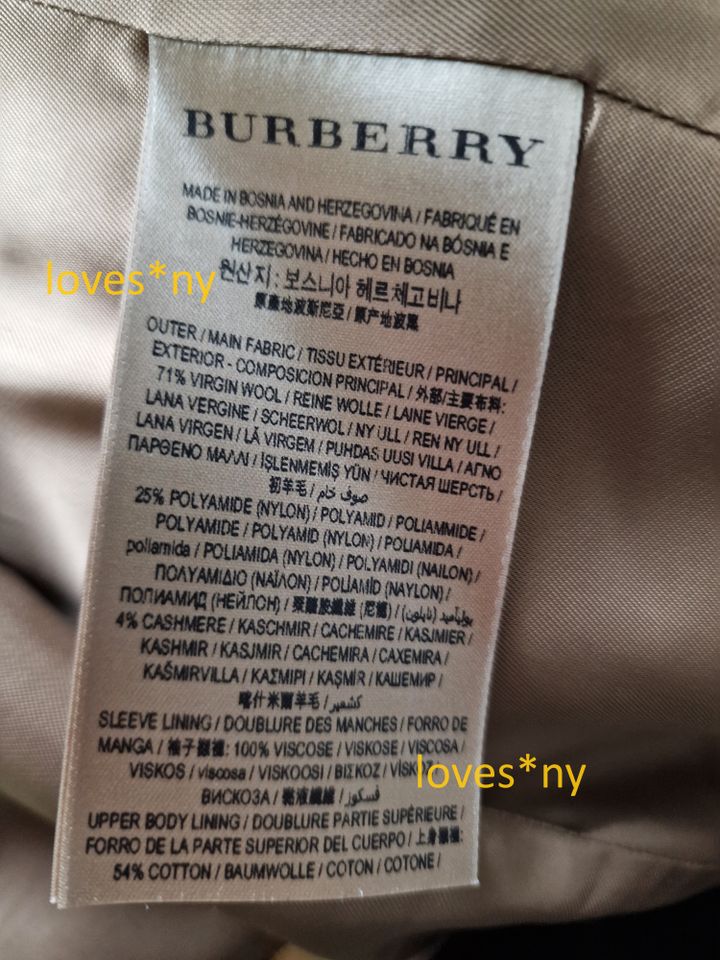 Burberry Wollmantel Mantel UK 16 US 14 IT 48 braun beige in München