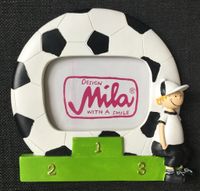 Mila Bilderrahmen Fußball Kinder Einschulung handbemalt NEU Niedersachsen - Lüneburg Vorschau