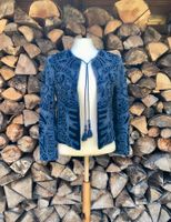 Zara Jacke mit Verzierung Boho Hippie Ethno Style blau XS 32 34 Saarland - Mandelbachtal Vorschau