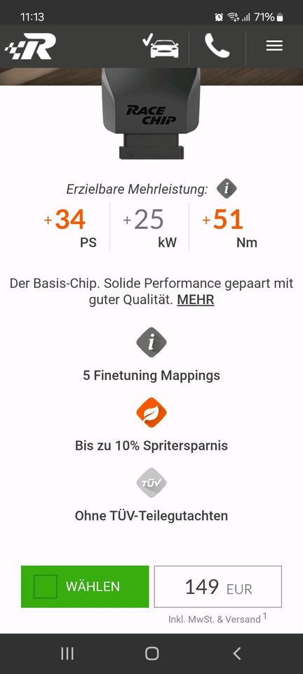 Race Chip Kia ceed 1.4 t-gdi in Tabarz/Thüringer Wald