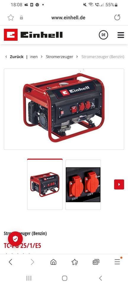 Einhell Stromerzeuger TC-PG 25/1/E5 Neu! Neu! Neu! in Baden-Württemberg -  Nußloch | eBay Kleinanzeigen ist jetzt Kleinanzeigen