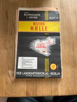 Bezirkskarte Bezirk Halle DDR 1970er Bayern - Hersbruck Vorschau