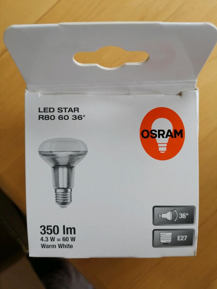 NEU Osram LED-Reflektor E27 warmweiß 2700K 4,30W in Mauritz